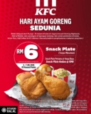 KFC Celebrates International Fried Chicken Day with RM6 Snack Plate Promo on 5–7 July 2025