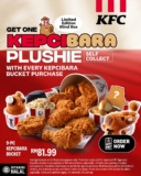 KFC KEPCIBARA Plushie is Here – Get Yours with Every Bucket!