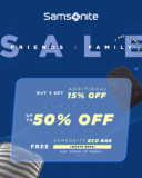 Samsonite Friends & Family Sale | 2 Dec – 6 Dec 2021
