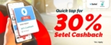 Get 30% Cashback at Petronas with Setel