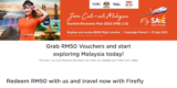 Redeem your RM50 OFF Voucher with Firefly Airlines and plan your ‘Cuti-Cuti Malaysia’ now!