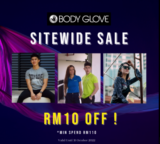 Body Glove October Sitewide Sale Extra RM10 Off Promotion