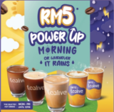 Tealive Introduces POWER UP MORNING with RM5 Hot Drinks Promotion Dec 2022