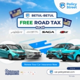 Free Road Tax for Selected Proton & Perodua Cars!