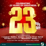 Celebrate 23 Years of AirAsia Greatness with 23% Off Flights to 130+ Destinations