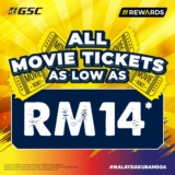 Catch a Movie for as Low as RM14 at GSC Cinemas!