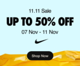 Nike 11.11 Sale 2022 Offers Up to 50%+30% Off Promotion
