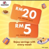 Sushi King Free RM20 rebate CNY Promotions