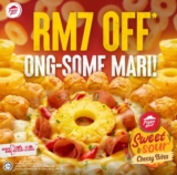 Pizza Hut Sweet & Sour Cheesy Bites Pizza with up to RM7 OFF