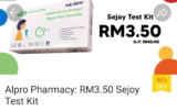 Sejoy COVID-19 Test Kit for  only RM3.50 at Alpro Pharmacy