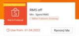 Shopee RM5 Off Voucher Code