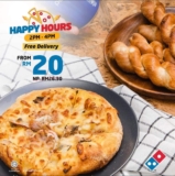 Domino’s Pizza Happy Hour Free Delivery Promotion