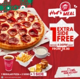 Get a FREE Side with Pizza Huts Meal Orders Before 4.30PM 