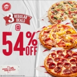 54% Off for 3 Regular Pizza Deals at Pizza Hut