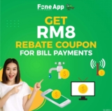 FoneApp Free RM8 Rebate Coupon on your Bill Payment!