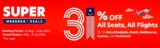 AirAsia 31% Off All Seats, All Flights Super Merdeka Deals 