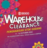 SOGO Kuala Lumpur Warehouse Clearance Sale October 2022