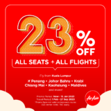 AirAsia welcomes the new year with 23% off all seats all flights sale