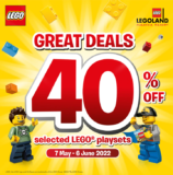 40% Off Selected LEGO Playsets at LEGOLAND Malaysia!