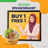 Get vaccination and Redeem your Buy 1 Free 1 MyLaksa Meals