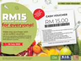 Village Grocer FREE RM15 Cash Voucher for EVERYONE