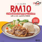 Spice Up Your July with Secret Recipe’s RM10 Grilled Black Pepper Chicken! (July 2024)