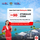 Redeem your Tourism Malaysia Stimulus Package RM50 promo code through AirAsia