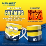 Despicable Me 4 AVL Mug Redemption at Velvet Cinemas by GSC – Limited Time Offer!