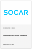 SOCAR 40% off Car Rental Promo Code