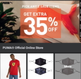 PUMA EXTRA 35% OFF MIN 2 ITEMS Sale Promotion