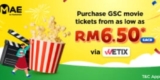 GSC movie tickets at RM6.50 via WeTix