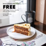 Coffee Bean Tea Leaf FREE 12oz Today’s Brew or Hot Tea with any cake purchase on 21 August 2022