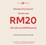 H&M Malaysia Celebrates Merdeka Day with RM20 Off for Members