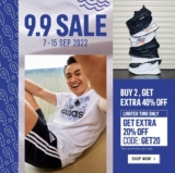 Adidas 9.9 Sale – Get Extra 40% Off All Items