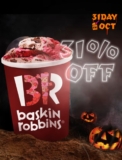 Baskin Robbins Ice Cream 31% Off Promotion on October 2022