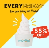 Muyogi Signature Yogurt Soft Serve 55% Off on Every Friday Promotions