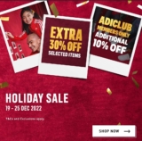Adidas Holiday Sale 2022 Extra 30% + 10% Off Promo Dec 2022