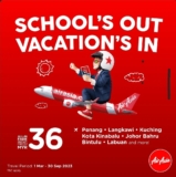 AirAsia School’s Out Vacations As low RM36 Fare Price Promotion on Feb 2023