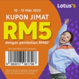 Lotus’s RM5 Jimat Vouchers for 10 – 12 March 2023