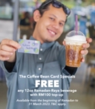Coffee Bean & Tea Leaf FREE 12oz Ramadan beverage Giveaways
