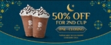 Zus Coffee Ramadan Sweet deal with 50% off your 2nd cup Promotion