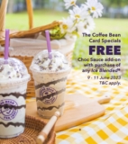 The Coffee Bean Card Specials FREE Choc Sauce add-on