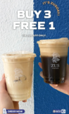 ZUS Coffee ZUSday Buy 3, Get 1 Free Handcrafted Drinks Deal