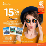Firefly Airlines 48 Hours Sale: Get 15% Off Base Fare on All Flights to 17 Destinations!