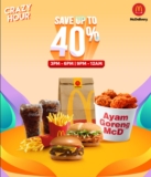 McDonald’s Malaysia Crazy Hour: Save 40% Off Promo (August 2023)