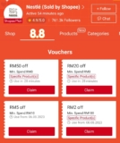 Nestle x Shopee 8.8 Sale: Get Up to RM50 Off Vouchers 