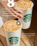 Starbucks Exclusive: Get Your 2nd Handcrafted Beverage for Only RM8 on August 2023