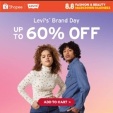Levi’s x Shopee 8.8 Sale 2023: Up to 60% OFF on Levi’s Apparel!