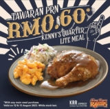KRR Malaysia: Kenny’s Quarter Lite Meal at RM0.60 for PRN DUN states on 12 & 13 Aug 2023