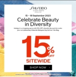 Shiseido 15% Off Sitewide + Free limited edition Batik-design Shiseido Tote Bag Giveaways